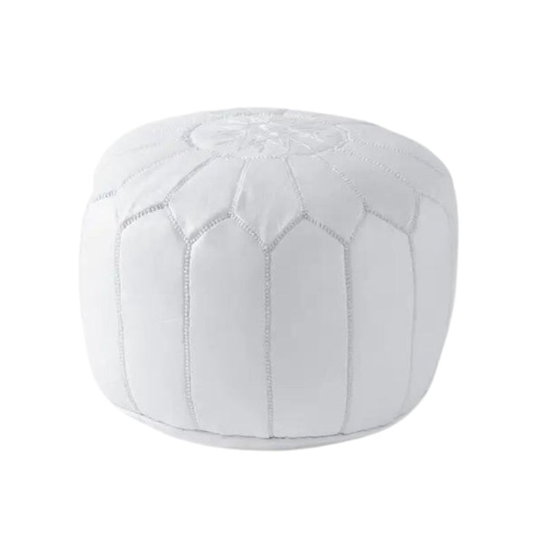Moroccan Leather Pouf